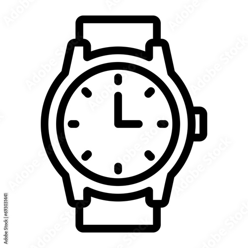 watch line icon