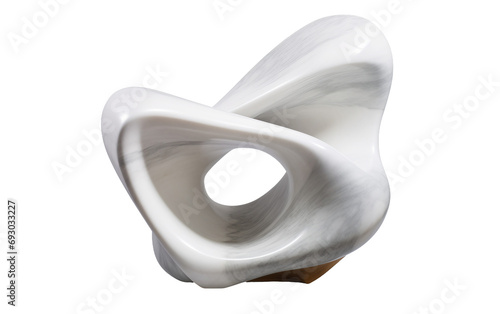 Marble Sculpture On Isolated Background