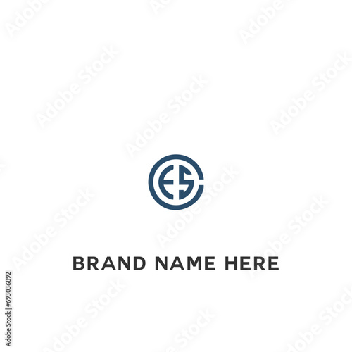 Free Download CES logo. C E S design. White CES letter. CES, C E S letter logo design. Initial letter CES linked circle uppercase monogram logo. C E S letter logo vector design.  - GFXLoad