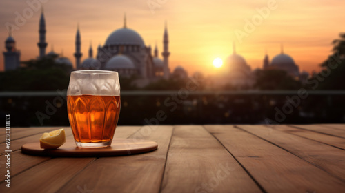AI generated illustration of dates for iftar of Ramadan photo