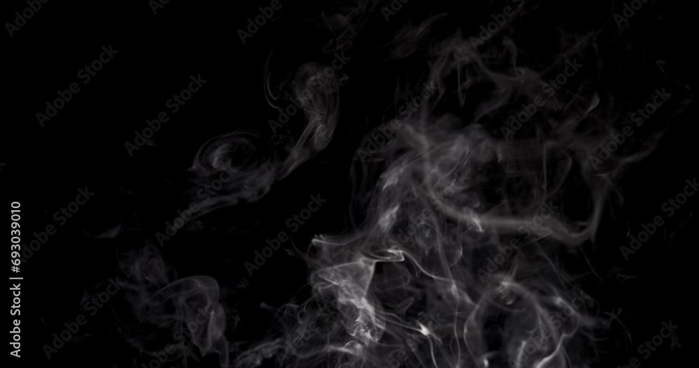 Natural white smoke on a black background Natural white smoke on a black background