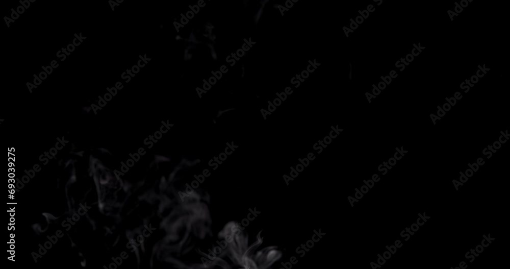 Natural white smoke on a black background Natural white smoke on a black background