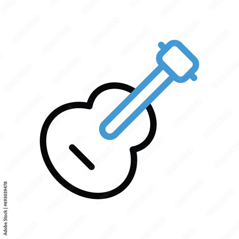 Guitar Icon vector stock illustration Guitar Icon vector stock illustration