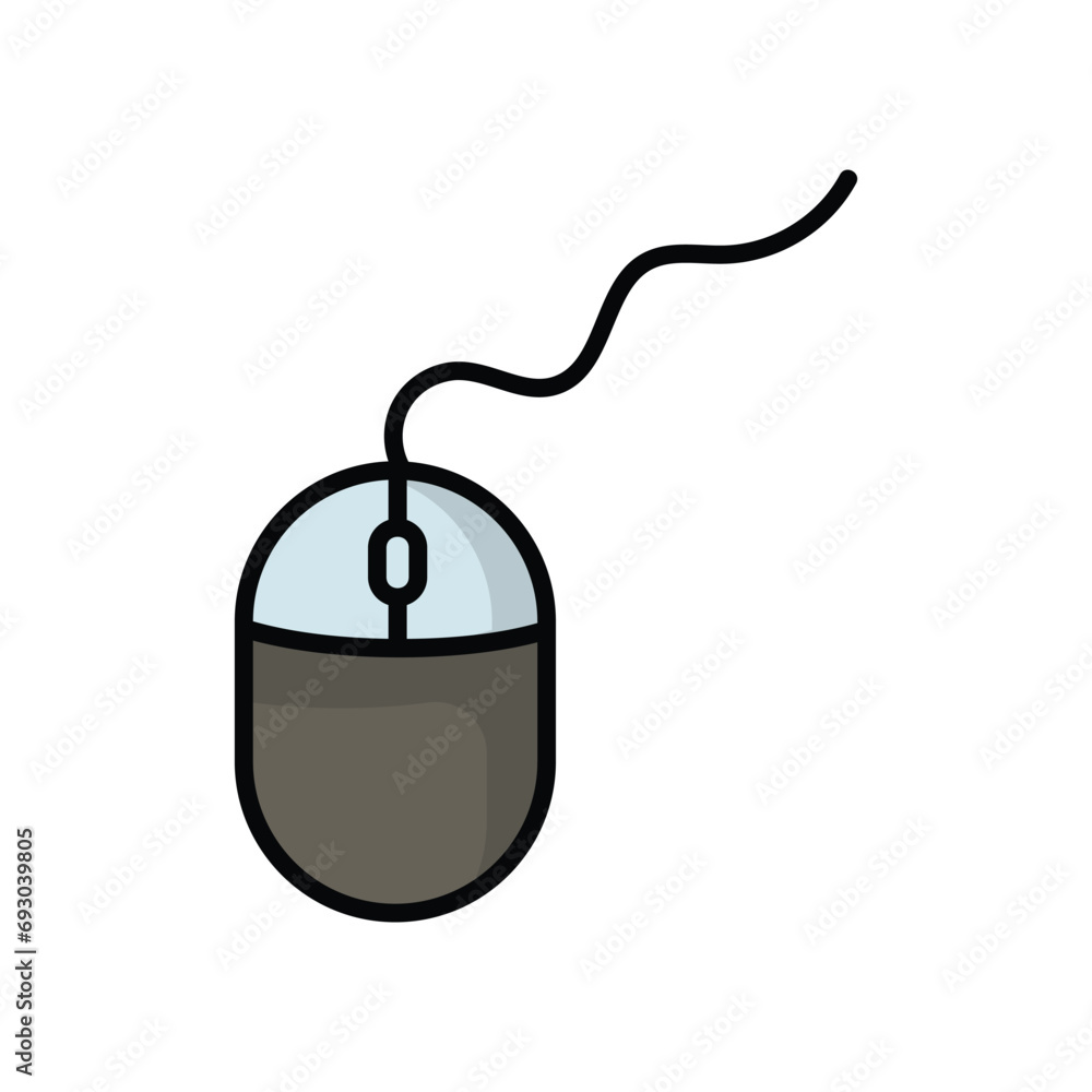 mouse icon with white background vector stock illustration mouse icon with white background vector stock illustration