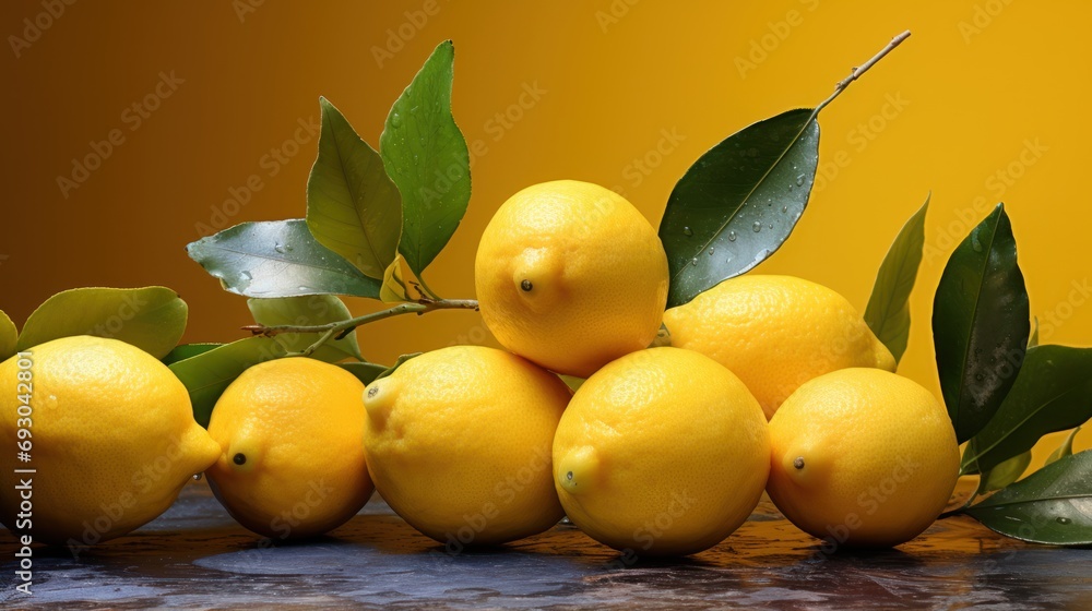 Fresh lemons UHD wallpaper