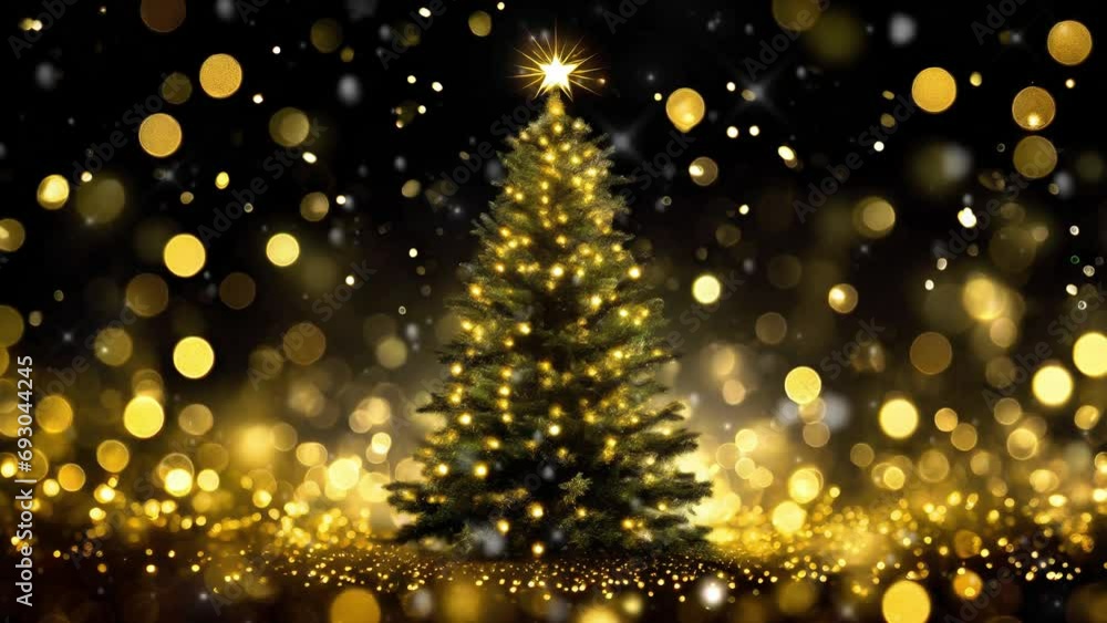 christmas tree background , Christmas background Animation with falling snow , bokeh background christmas tree background , Christmas background Animation with falling snow , bokeh background