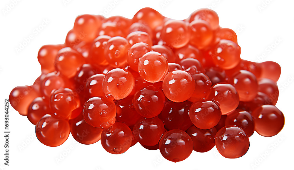 Fresh salmon red caviar on a transparent png Fresh salmon red caviar on a transparent png