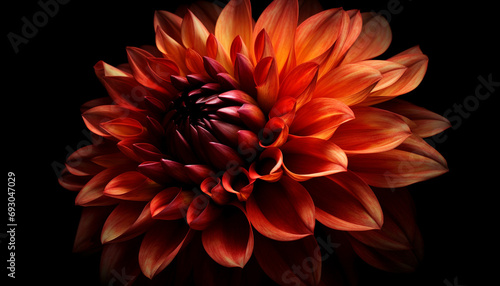 Vibrant petals bloom, a gift of beauty in nature design generated by AI © Jeronimo Ramos