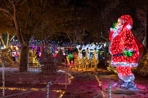 Illuminations et marché de Noël à Béziers dans le département de l'Hérault en région Occitanie