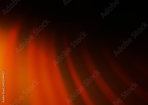 Dark Orange vector blurred bright pattern.