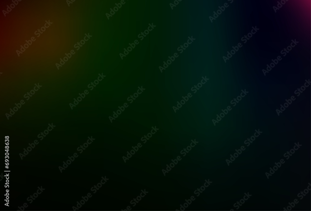 Obraz premium Dark Multicolor, Rainbow vector abstract blurred pattern.