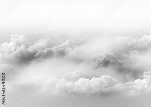 heavy fog on pure white background, fondo transparente, PNG photo