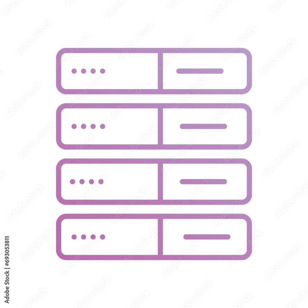 server icon with white background vector stock illustration server icon with white background vector stock illustration