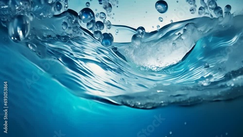 close-up of water splash photo