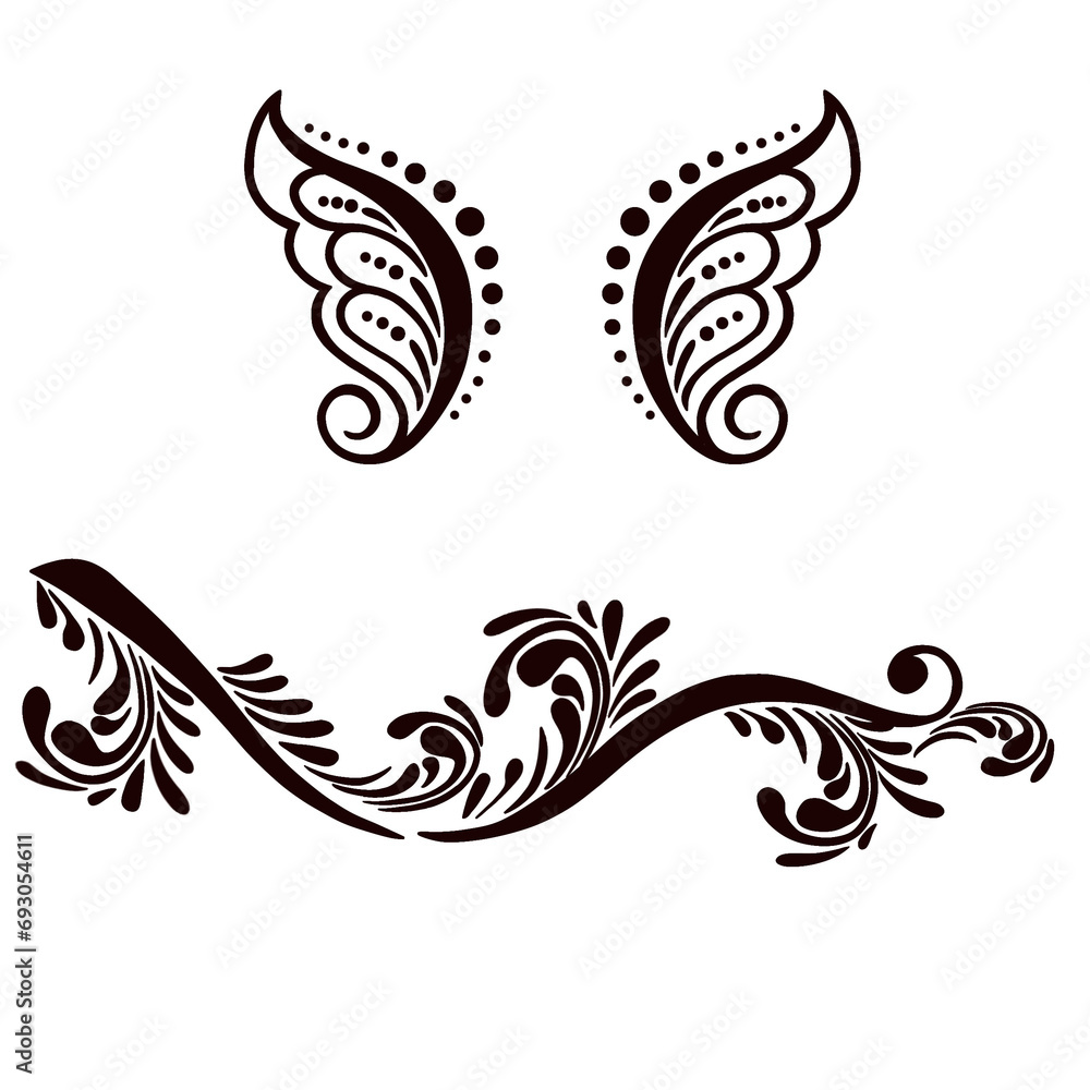 Mandala pattern black and white Mandala pattern black and white