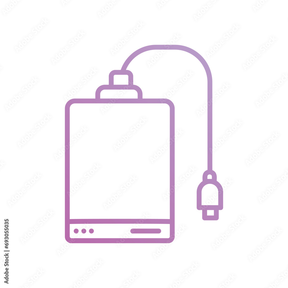 external hard drive icon with white background vector stock illustration external hard drive icon with white background vector stock illustration