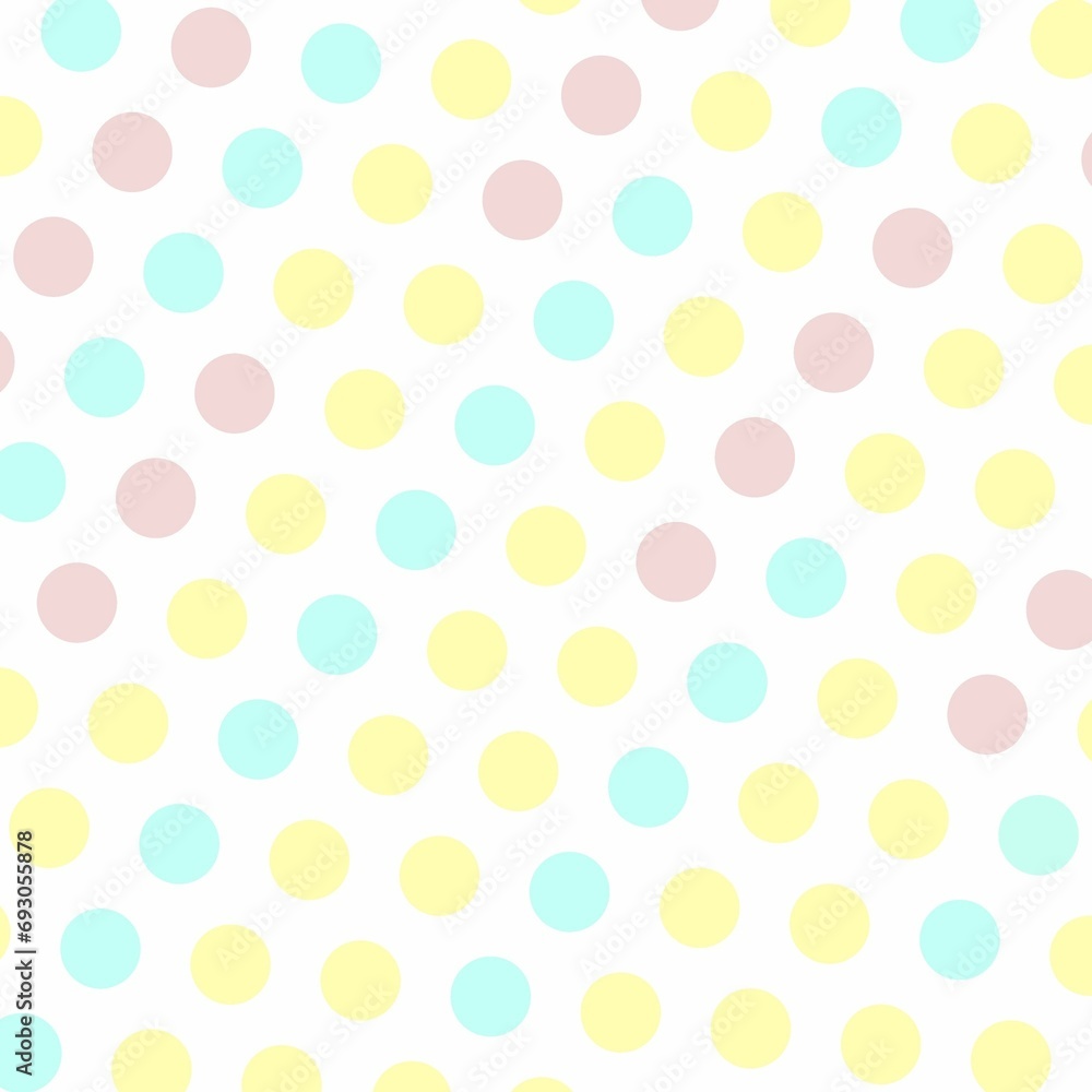 Abstract degrade rainbow polka dots colorful polka dots background graphic for illustration.
