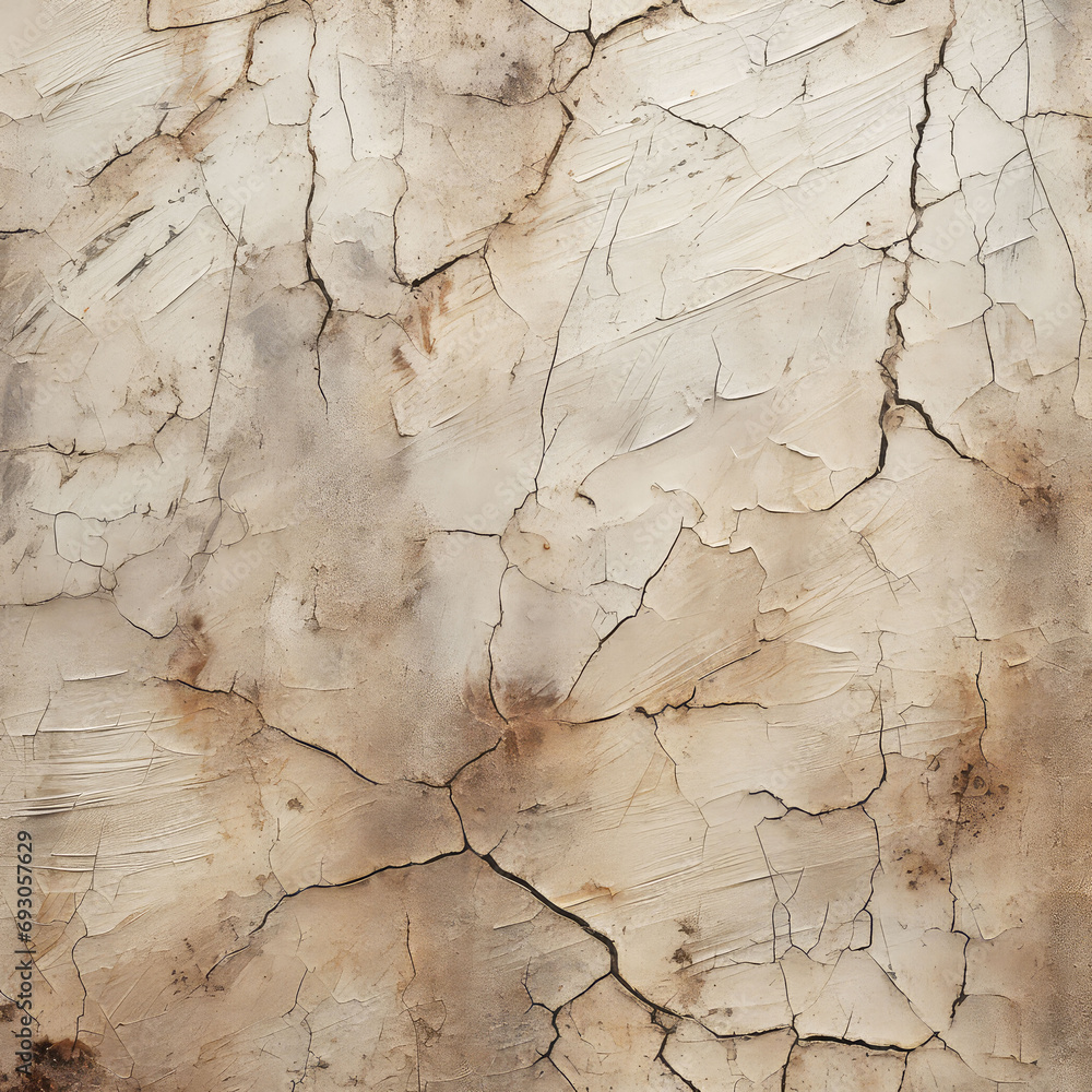 Abstract vintage wall cracked beige texture background 