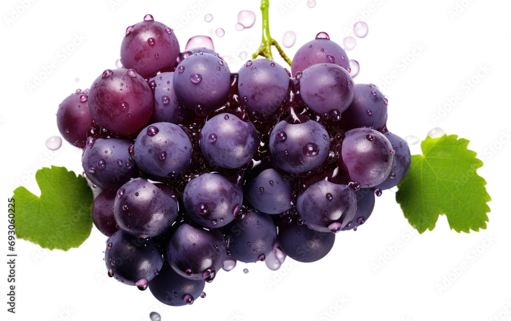 Grape Juice Elegance On Transparent Background