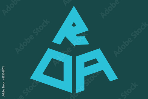 RDA, RD, logos. Abstract initial monogram letter alphabet logo design