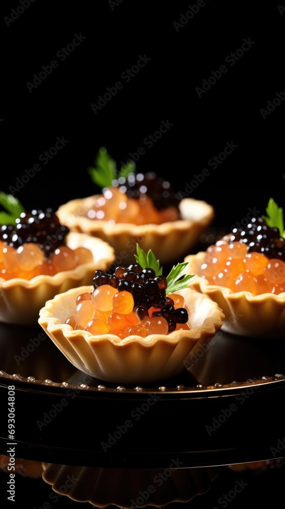 Black and Red fish caviar background. Holiday Party Appetizer, Slavic core concept. For postcard, banner, wallpaper, backdrop, web, card, poster, cover, print. Copy space. Black and Red fish caviar background. Holiday Party Appetizer, Slavic core concept. For postcard, banner, wallpaper, backdrop, web, card, poster, cover, print. Copy space.