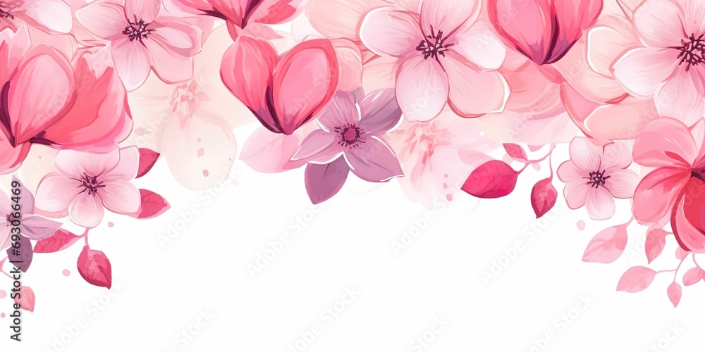 Floral background, generative ai