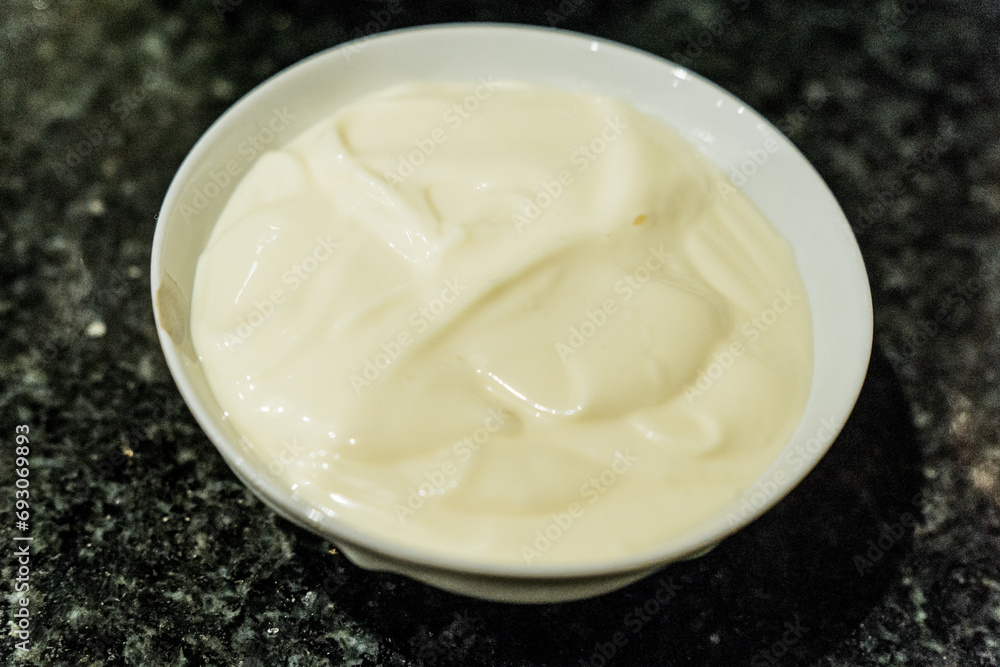 Homemade mayonnaise. Concept of homemade food. Healthy. Homemade mayonnaise. Concept of homemade food. Healthy.