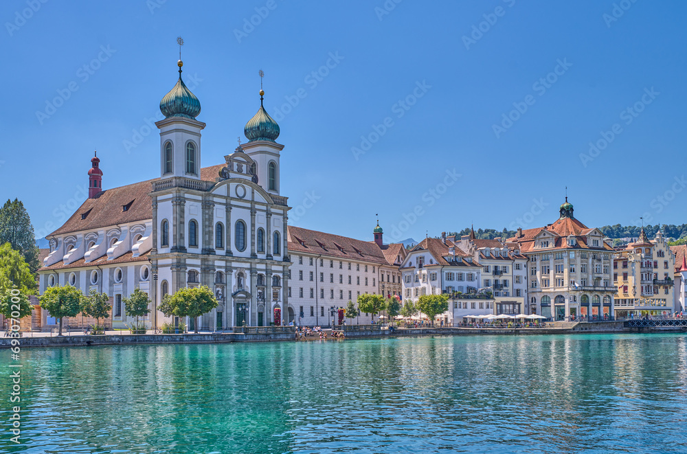 Obraz premium Lucerne, a medieval city on the lake