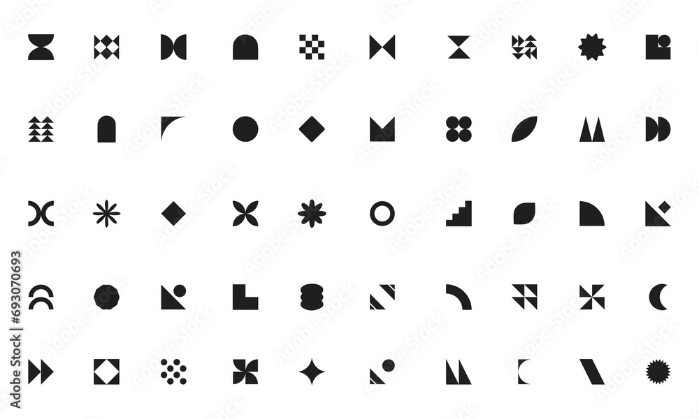 Brutalism abstract geometric Vector shape Collection. Brutalism abstract geometric Vector shape Collection.