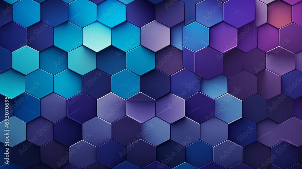Geometric abstract background with hexagonal elements in cool tones and icy blue hues Geometric abstract background with hexagonal elements in cool tones and icy blue hues