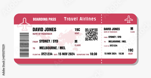 Ticket to Melbourne, Australia