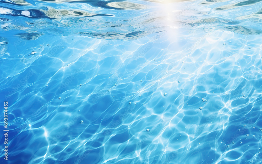 Obraz premium Aquatic Serenity: Background of Pristine Waters Perfect for Your Message