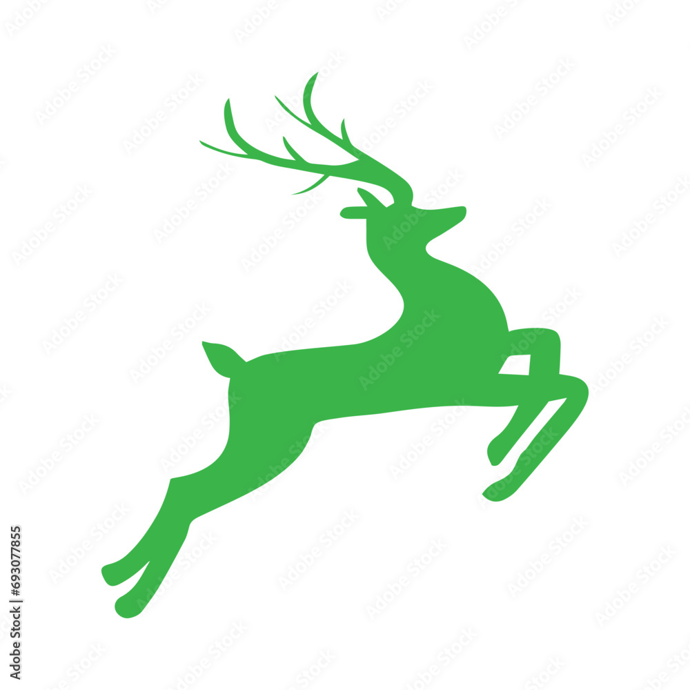 Obraz premium Deer Silhouette Illustration