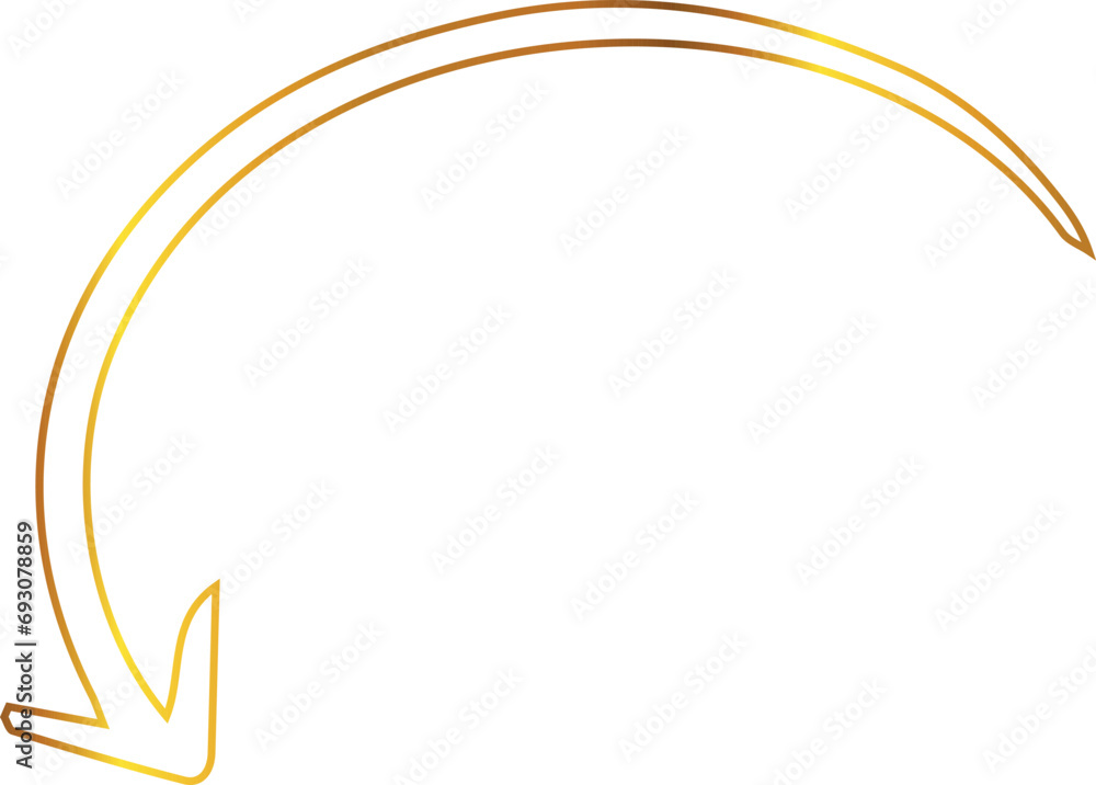 Gradient pointer arrow drawing shows direction. Gradient pointer arrow drawing shows direction.