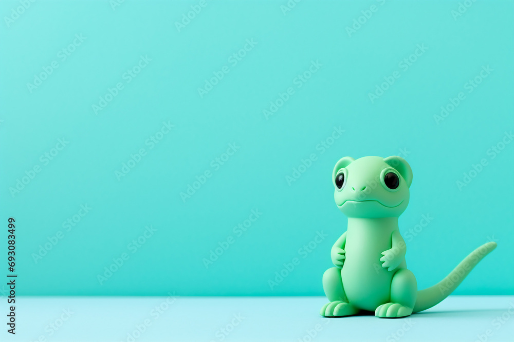 minimalist cute Chameleon doll minimalist cute Chameleon doll