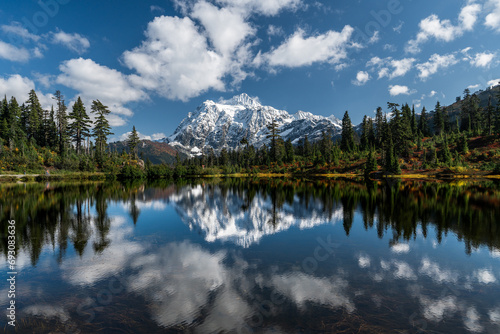 Picture Lake Reflection of Mt. Shuksan © Ian