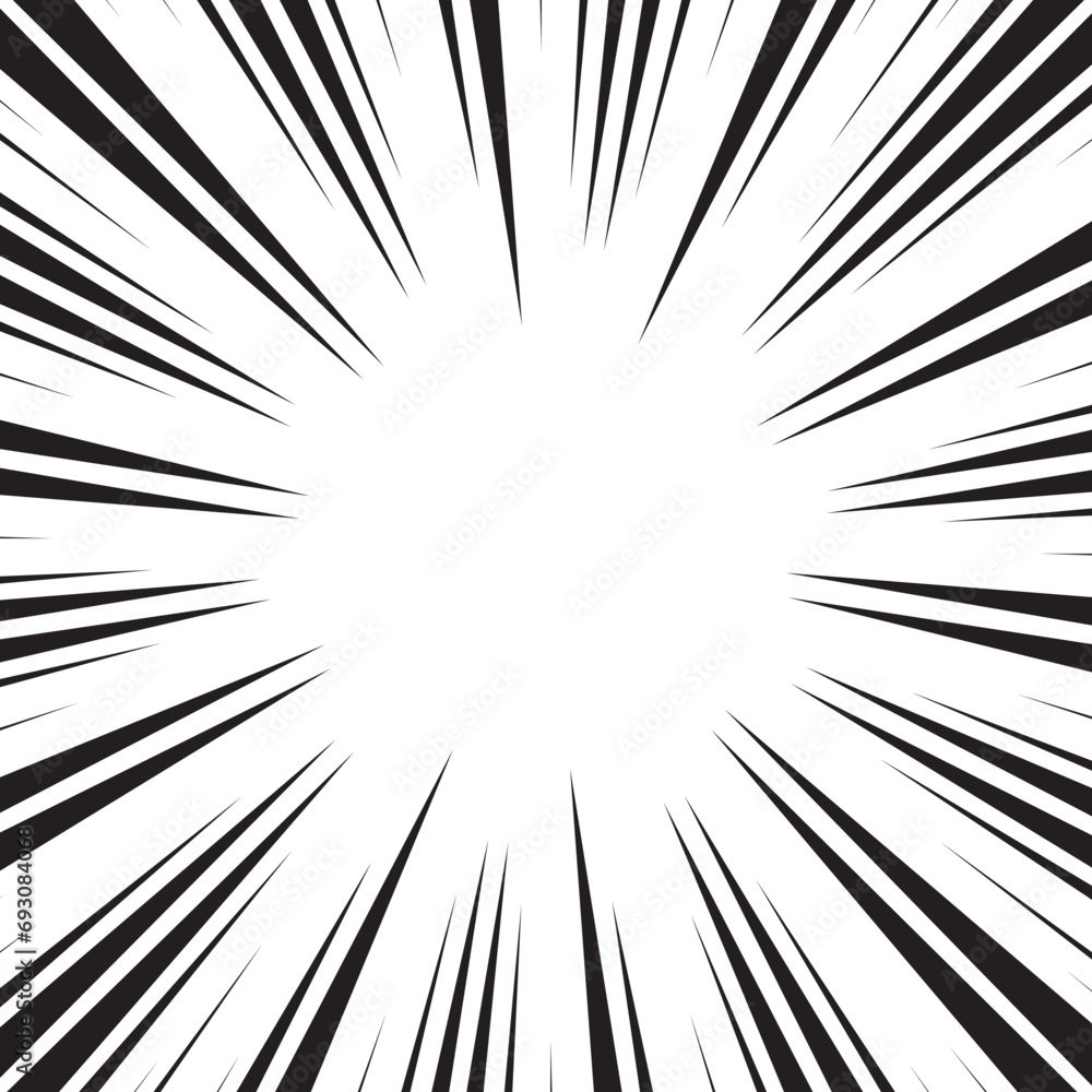 Sun Rays or Explosion Boom for Comic Books Radial Background Vector. Speed rays. Action, speed lines, stripes for comic book frame. Dynamic, speed stripes abstract frame. Comic book background. Sun Rays or Explosion Boom for Comic Books Radial Background Vector. Speed rays. Action, speed lines, stripes for comic book frame. Dynamic, speed stripes abstract frame. Comic book background.