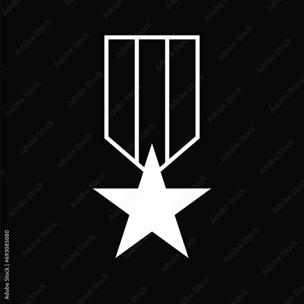 Star icon in flat design. Star icon on white background. Vector illustration. Star icon in flat design. Star icon on white background. Vector illustration.