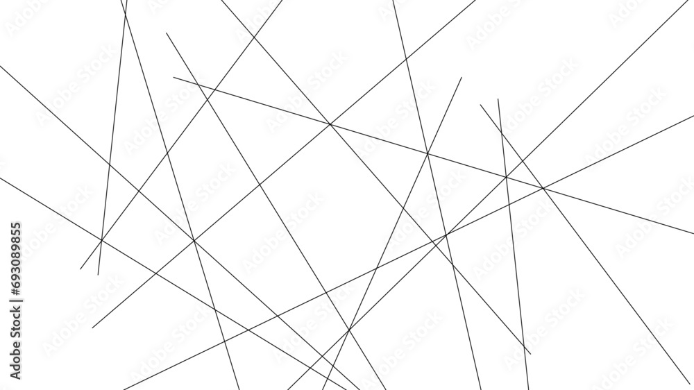 Random geometric line pattern on a transparent background. Random line low poly pattern. abstract seamless line vector. Random chaotic lines abstract geometric patterns of modern design. 
 - obrazy, fototapety, plakaty 