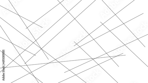 Random geometric line pattern on a transparent background. Random line low poly pattern. abstract seamless line vector. Random chaotic lines abstract geometric patterns of modern design. 
