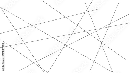 Random geometric line pattern on a transparent background. Random line low poly pattern. abstract seamless line vector. Random chaotic lines abstract geometric patterns of modern design. 
 photo