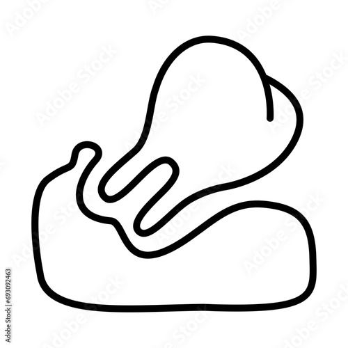 Teeth grow crookedly. Dental health care icon