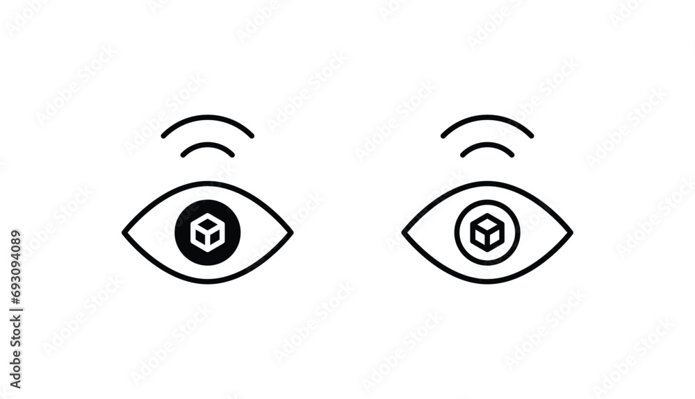 3D view icon design with white background stock illustration 3D view icon design with white background stock illustration