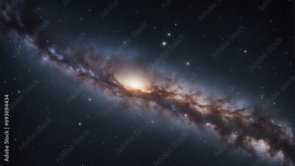 Fototapeta premium close up view of milky way galaxy with stars