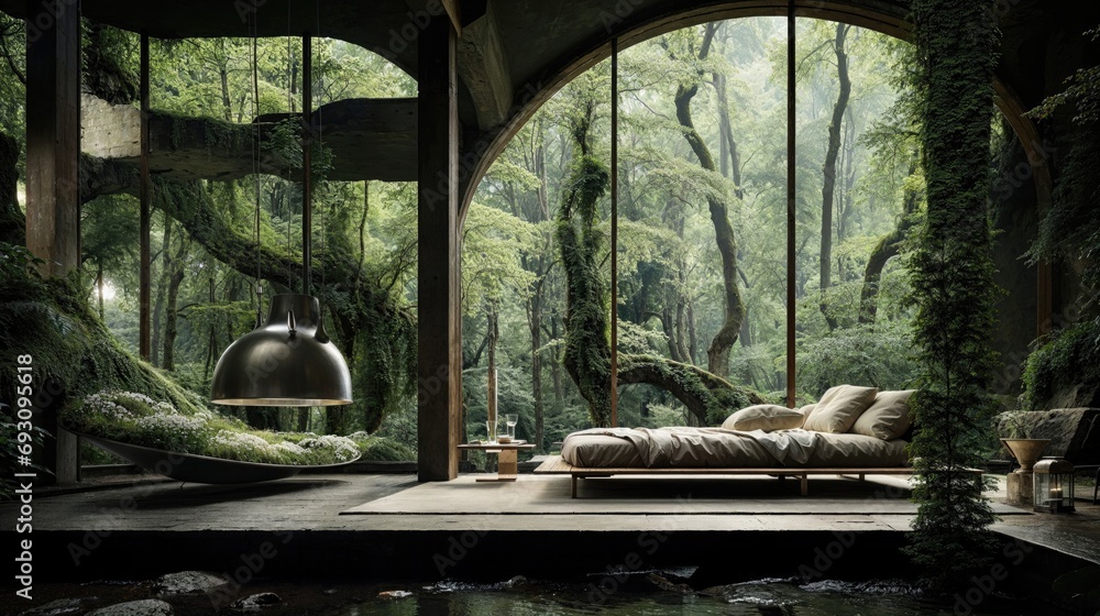 Natural Interior Lifestyle Image. Modern Ecological Living Concept ...