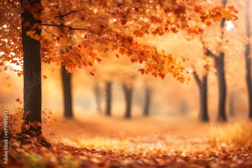 Autumn blurred abstract background 