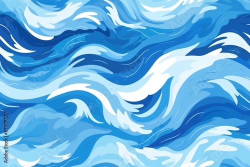 water waves abstract seamless background illustration