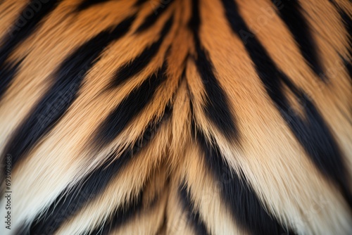 close-up of sumatran tigers striped fur pattern