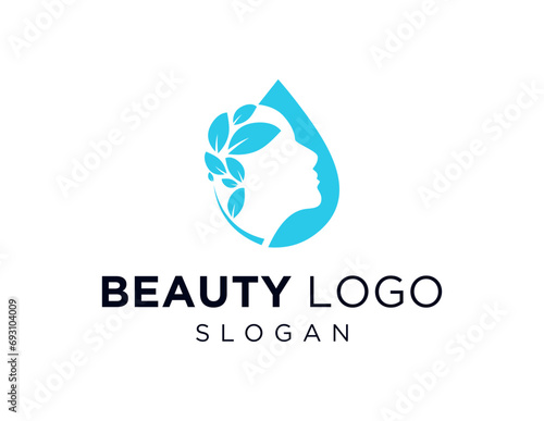 The logo design is about Beauty and was created using the Corel Draw 2018 application with a white background.