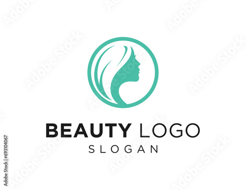 The logo design is about Beauty and was created using the Corel Draw 2018 application with a white background.